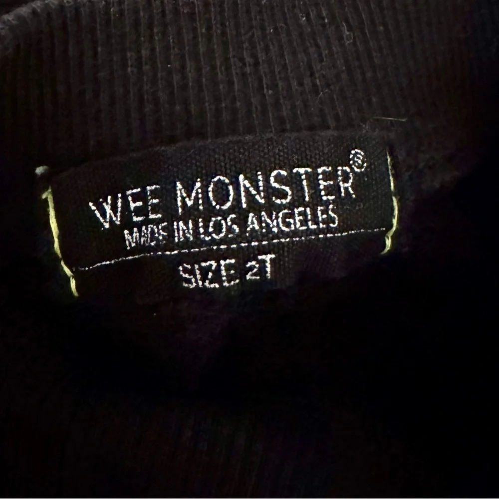 Kids WEE MONSTER Happy Skate Black Sweatshirt